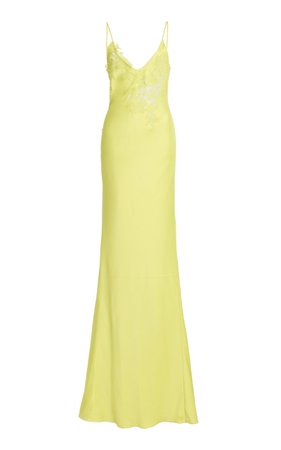 Lace-Detailed Maxi Slip Dress By Victoria Beckham | Moda Operandi