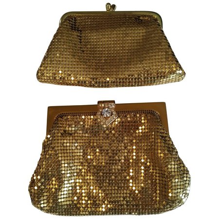1960s Whiting and Davis Clutch and Coin Purse For Sale at 1stdibs