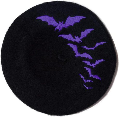Kreepsville 666 - Bat Repeat Purple Beret Hat - Buy Online Australia – Beserk