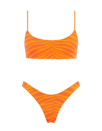 orange bikini