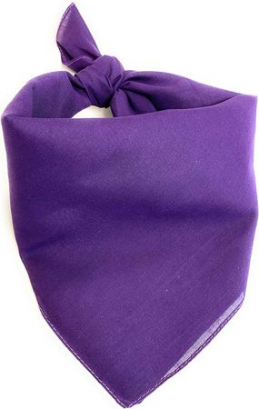 Mechaly Lightweight Soft Cotton Scarf Neckerchief (Plain Purple) at Amazon Women’s Clothing store