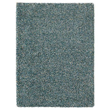 VINDUM Tapis, poils hauts, bleu vert, 133x180 cm