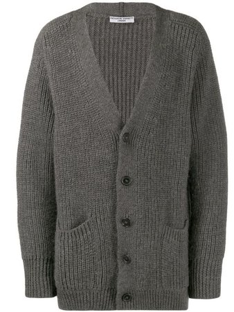 grey cardigan sweater