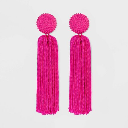 SUGARFIX By BaubleBar Beaded Studs Tassel Drop Earrings - Pink : Target