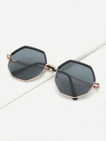 Polygon Frame Sunglasses | SHEIN