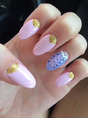 rapunzel inspired nails