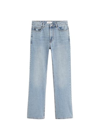 MANGO Decorative seam flared jeans