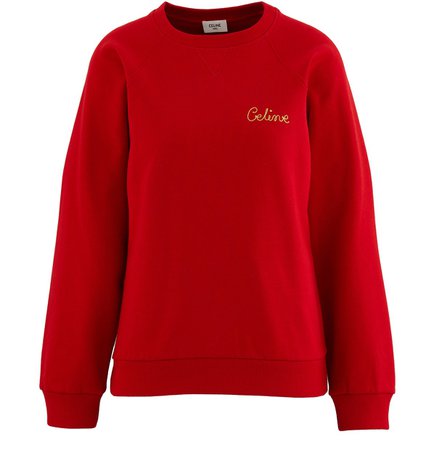 Women's Embroidered logo sweatshirt | CELINE | 24S