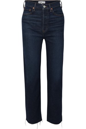 RE/DONE | Ultra High Rise Stove Pipe Comfort Stretch straight-leg jeans | NET-A-PORTER.COM