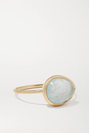 Gold 18-karat gold aquamarine ring | Pippa Small | NET-A-PORTER
