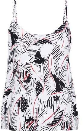 Layla Printed Washed-silk Camisole
