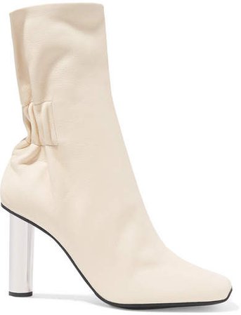 Leather Ankle Boots - Neutral