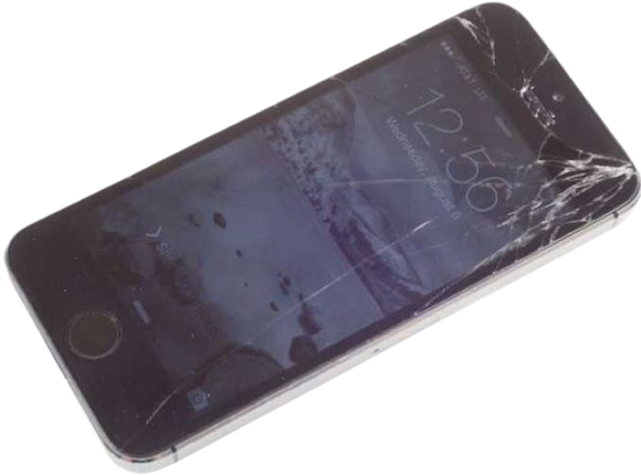 [undeadjoyf] iphone w/ cracked screen (re-upload)