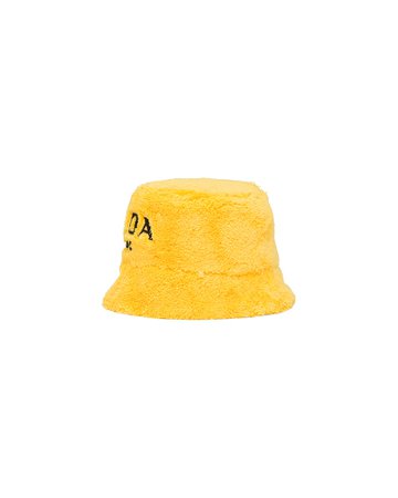 Yellow/black Terrycloth bucket hat | Prada