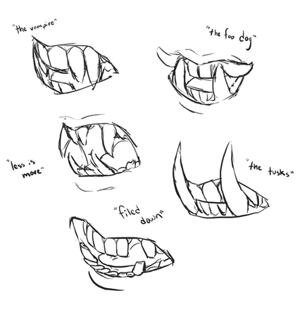 how to draw monster teeth - Google Search