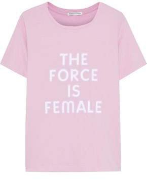 The Force Is Female Printed Cotton-jersey T-shirt