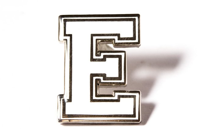 Varsity Letter Pins - White and Silver – PINTRILL