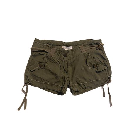 army green cargo short shorts