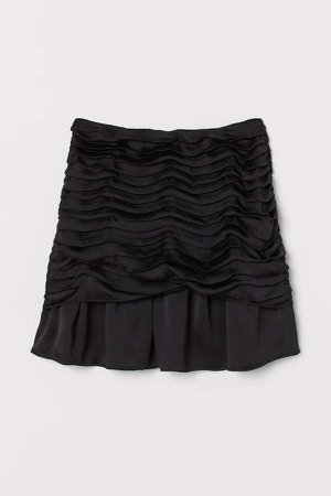 Draped Skirt - Black
