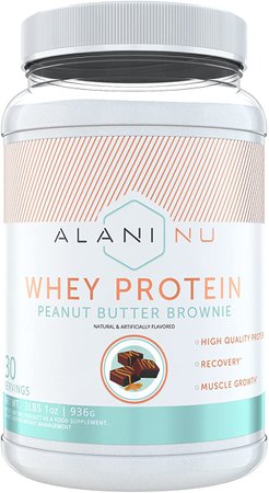Amazon.com: Alani Nu Whey Protein Powder - Peanut Butter Brownie - 30 Servings: Health & Personal Care