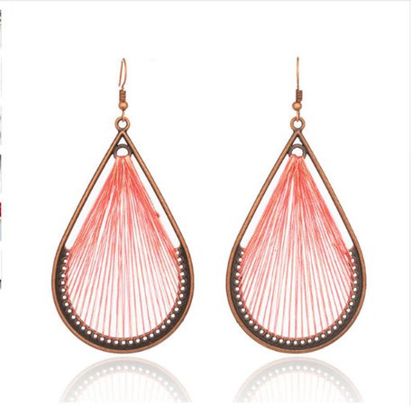 large pink earrings - Google Search