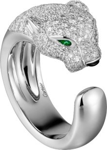CRN4224900 - Panthère de Cartier ring - White gold, diamonds, emeralds, onyx - Cartier