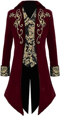 vintage red and black coat