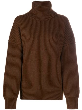 Brown Dolce & Gabbana chunky roll neck sweater FX912TJAW3X - Farfetch