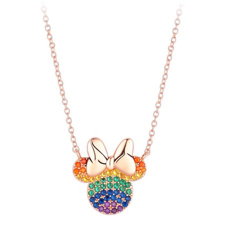 Minnie Mouse Rainbow Icon Necklace | shopDisney