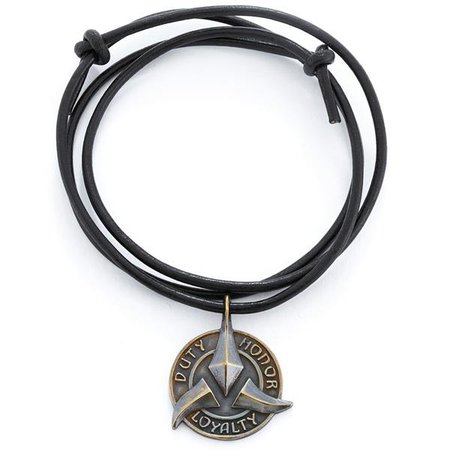 STAR TREK Antiqued Brass Klingon Medallion – RockLove Jewelry