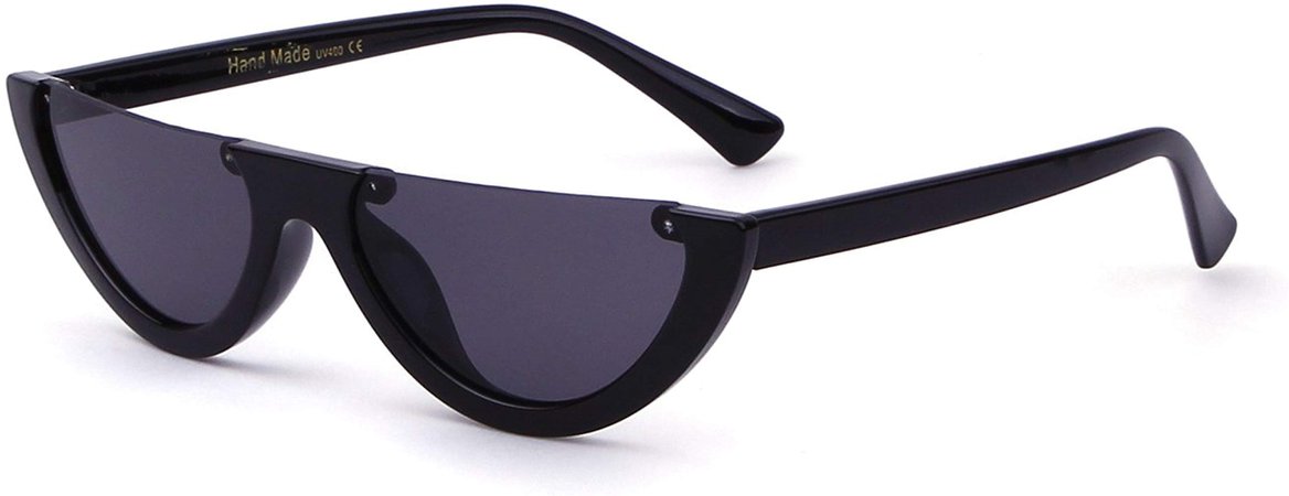Amazon.com: Clout Goggles Cat-eye Sunglasses Vintage Half Frame Retro Mod Style Eyewear for Women: Clothing