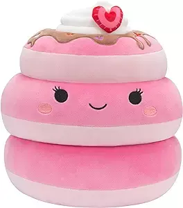 Amazon.com: Squishmallows Original 12-Inch Shelly Pink Strawberry Pancakes - Official Jazwares Plush : Toys & Games