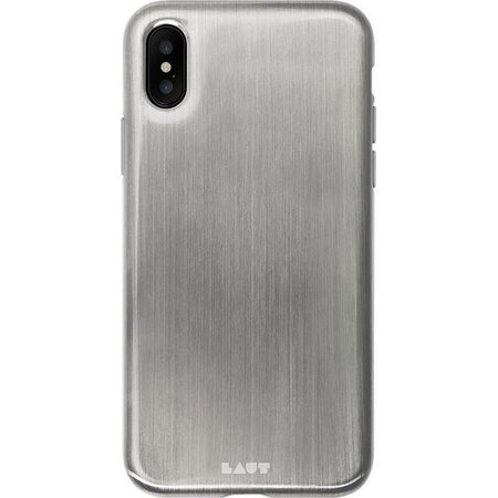 LAUT HUEX Metallics Case for iPhone X with Anti-scratch 360° Protection - Silver - Cases.com