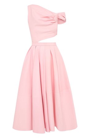 Женское светло-розовое кожаное платье ALEXANDER MCQUEEN — купить за 841000 руб. в интернет-магазине ЦУМ, арт. 650177/Q5AFI