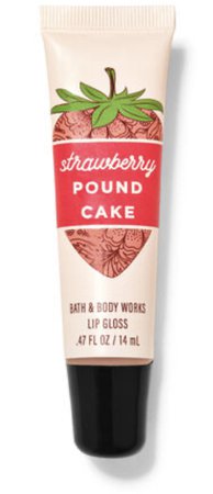 bath and body works strawberry pound cake lip gloss