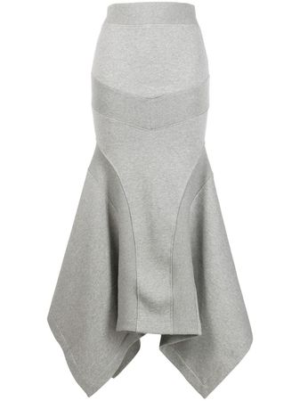 The Attico Asymmetric Cotton Skirt - Farfetch