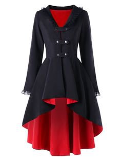 Pinterest | red black goth gothic jacket