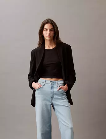 Ultra High Rise Wide Leg Fit Jeans | Calvin Klein