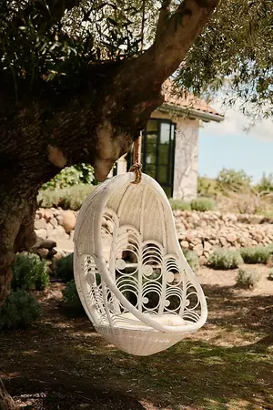 Peacock Indoor/Outdoor Hanging Chair | AnthroLiving