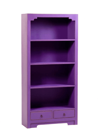 Dark purple shelf