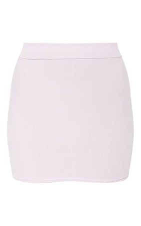 Lilac Rib Bodycon Mini Skirt | Skirts | PrettyLittleThing