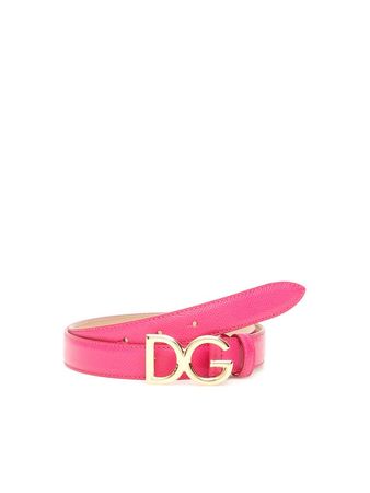 Dolce & Gabbana Dolce & Gabbana Dg Logo Belt - ROSA GERANIO (Fuchsia) - 10959681 | italist