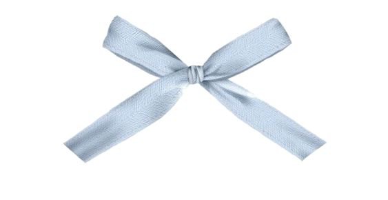 Blue satin ribbon