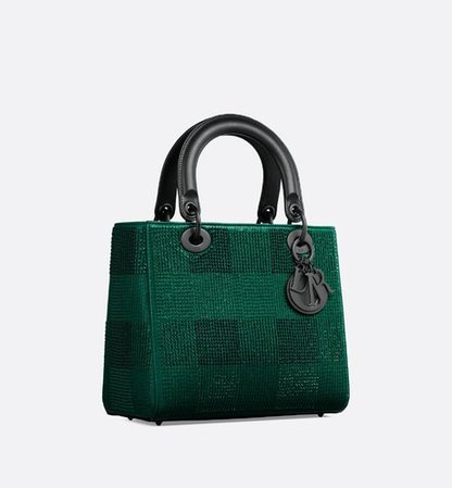 "Lady Dior" bag in embroidered calfskin - Bags - Women's Fashion | DIOR
