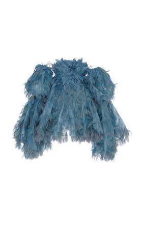 Silk Organza Short Feather Dress by Marc Jacobs | Moda Operandi