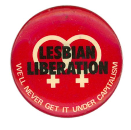 vintage lesbian button
