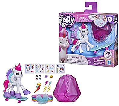 Amazon.com: My Little Pony: A New Generation Movie Crystal Adventure Zipp Storm - 3-Inch White Pony Toy with Surprise Accessories, Friendship Bracelet : Toys & Games
