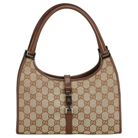 Gucci Brown Guccissima Jacquard Jackie For Sale at 1stdibs
