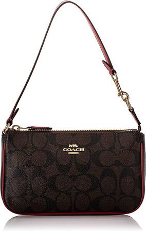 COACH Nolita 19 In Signature Canvas Bag Purse (Brown Red): Handbags: Amazon.com