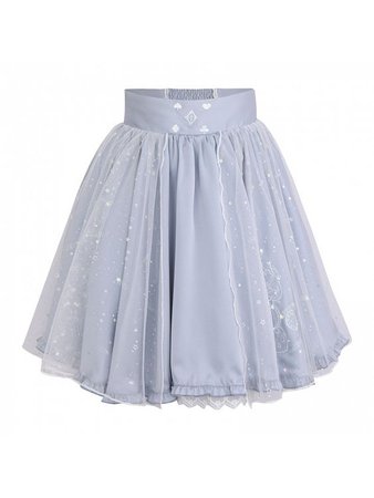 Disney Authorized Alice in Wonderland Elegant Cropped Top / Puff Skirt Set by Mori Tribe